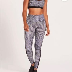 Niyama Sol Racer Plaid Barefoot Leggings XS